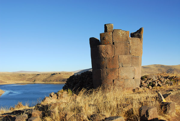 The Aymara worshiped their ancestors and built these stone Chullpas as their tombs