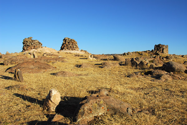 Pre-Incan burial ground at Sillustani