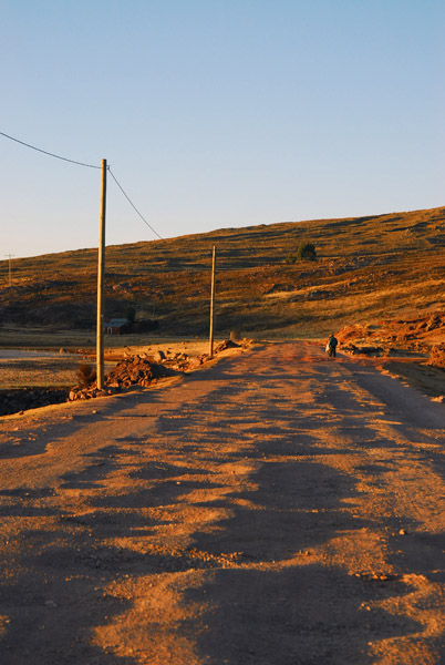 Rough section of road along Lake Umayho