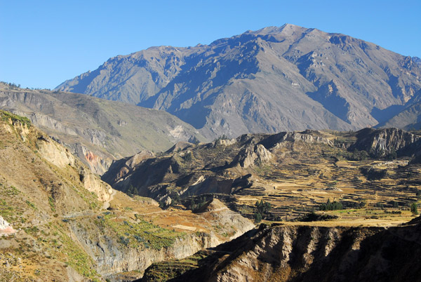 From here, the valley gets narrower and deeper, entering the Colca Canyon