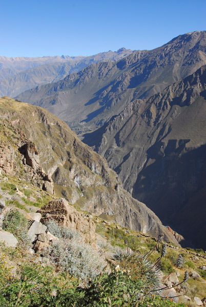 Getting to the deep section, Colca Canyon