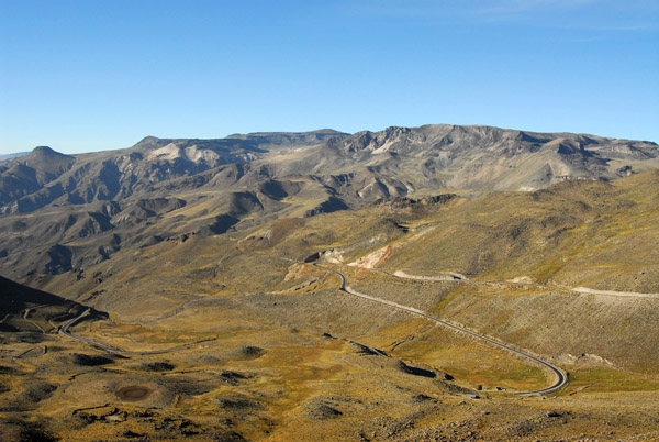 The road from Chivay and Colca Canyon