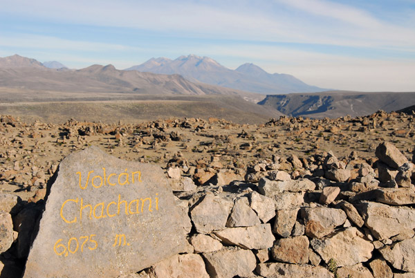 From Mirador Los Andes, 6 volcanoes can be seen - Hualca Hualca, Sabancayo, Ampato, Chachani, Misti & Ubinas