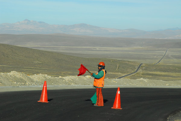 Road construction and teh Altiplano, Peru