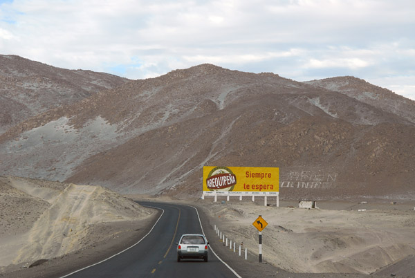 Lima is around 1000 km by road from Arequipa