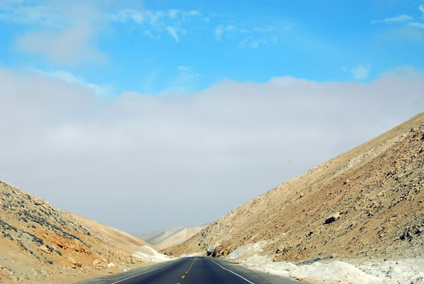The coast of Peru is often shrouded in fog during the southern hemisphere winter