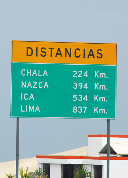 224km to the hotel...still 837 km to Lima