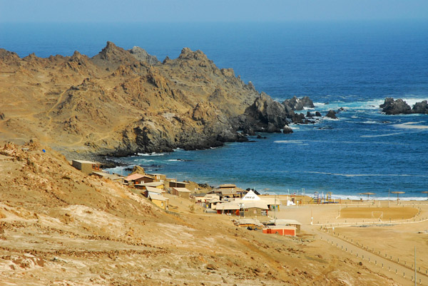 The secluded cove of Puerto Inka
