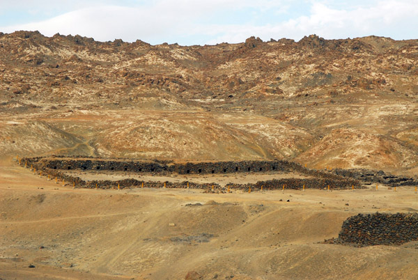 Ruins of Inca storehouses, Puerto Inca