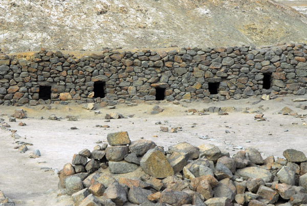 Incan ruins, Store houses, Puerto Inca