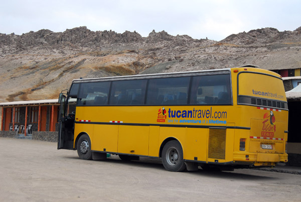 My private hotel has been taken over by a bus tour