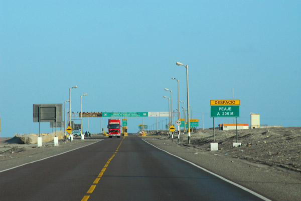 Panamerican Highway, Yauca toll booths (Peaje)