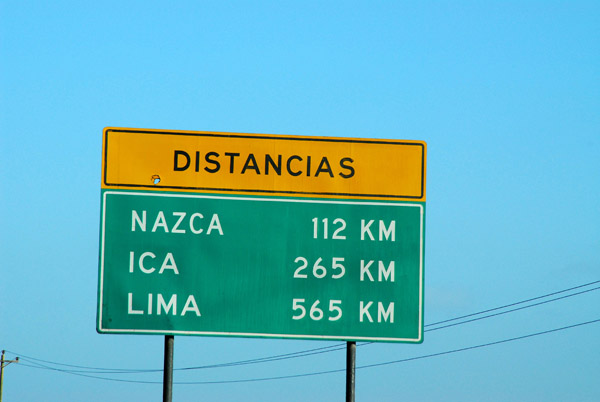 265 km to the nightstop near Ica