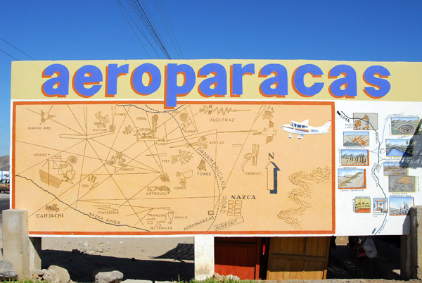 Aeroparacas, one of many aerial tour operators at Nazca