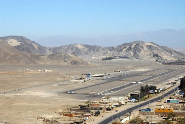Nazca Airport from the air