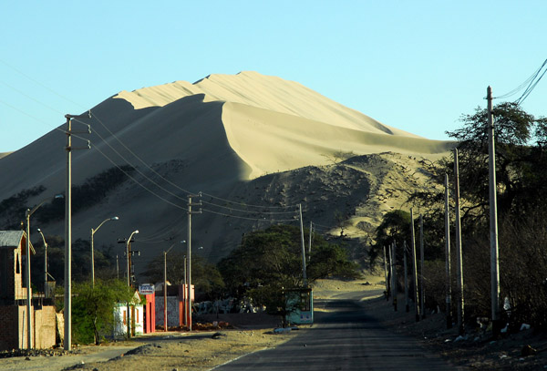 Huacachina is a popular tourist area just west of Ica