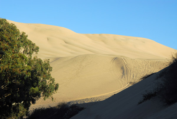 Giant sand dunes, Huacachina, Peru