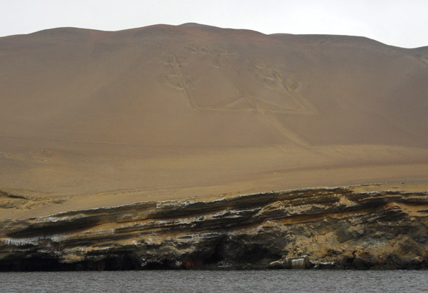 The Candelabra - a pre-hispanic geoglyph similar to the Nazca Lines