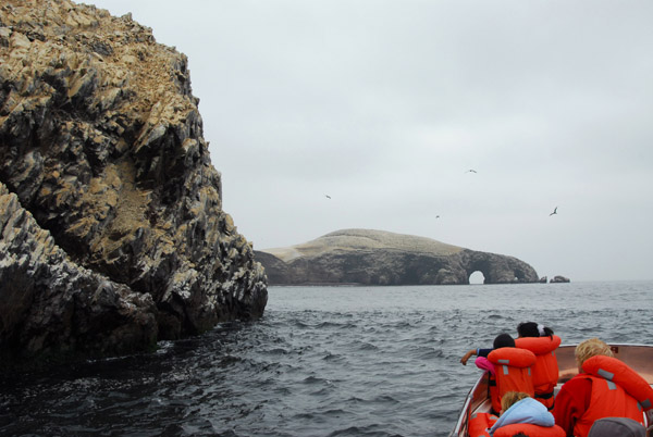 Touring the Islas Ballestas by boat