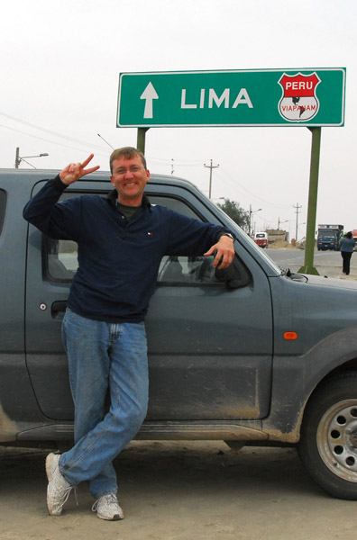 Success driving myself around Peru