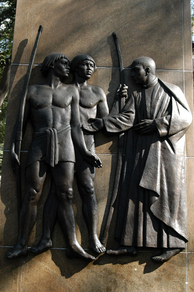 Padre Jos de Anchieta preaching to the natives