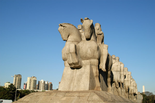 The Bandeirantes Monument is 50m long and 12m high