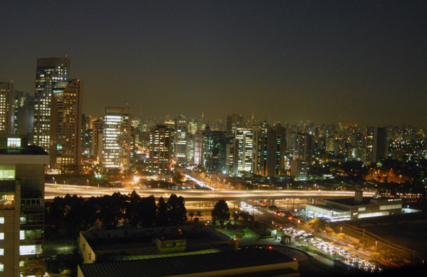 View from the Grand Hyatt So Paulo at night