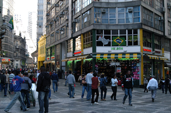 Pedestrian zone Rua Direita,  So Paulo-Centro