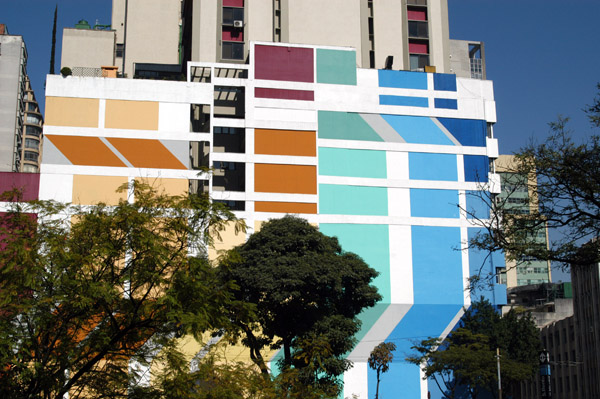 Colorful building, Largo So Bento, So Paulo-Centro