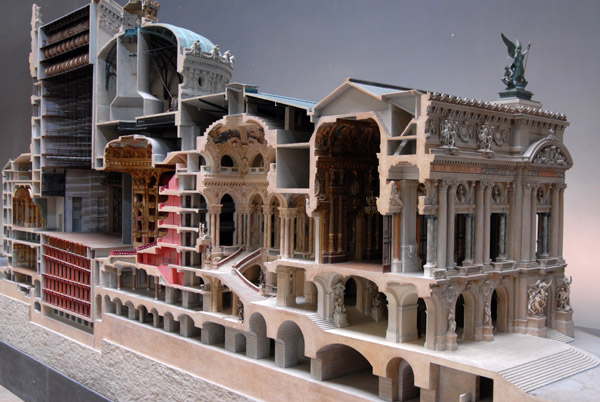 Cutout model of the Paris Opera House, Muse d'Orsay