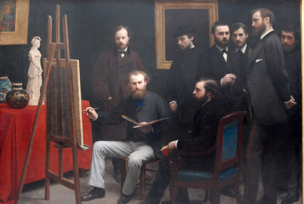 Un atelier aux Batignolles by Henri Fantin-Latour, 1870