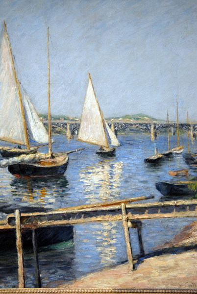 Voiliers  Argenteuil by Gustave Caillebotta, ca 1888