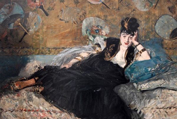 La dame aux ventails (Nina de Callias) by Edouard Manet, 1873-74
