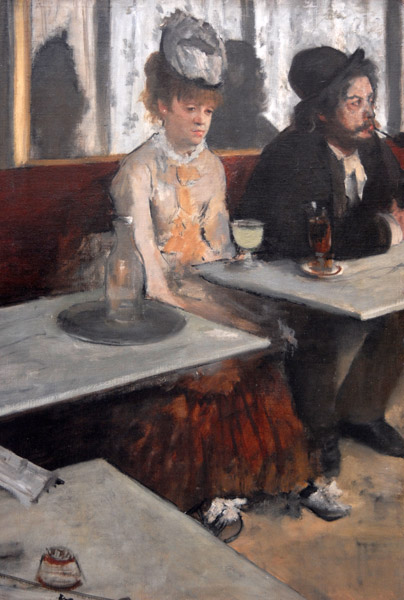 Au caf (L'absinathe) by Edgar Degas, 1876