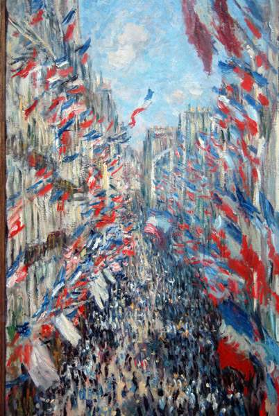 La rue Montorgueil, fte du 30 juin 1878 by Claude Monet