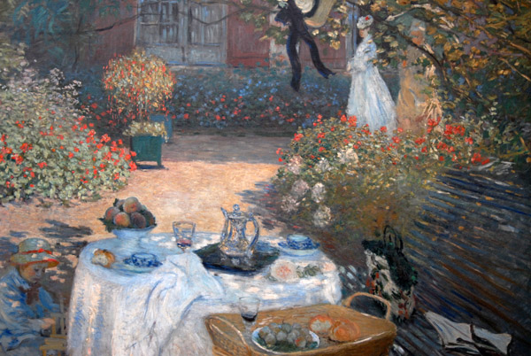 Le djeuner by Claude Monet, ca 1873-74