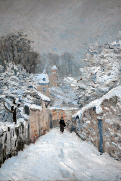 La neige  Louveciennes by Alfred Sisley, 1878