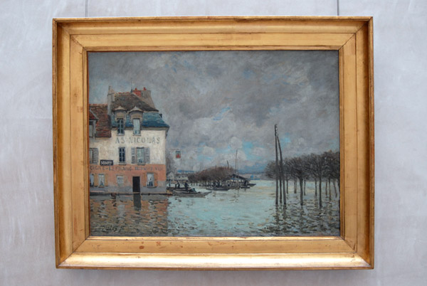Linondation  Port-Marly by Alfred Sisley, 1876