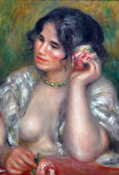 Gabrielle Renard (1878-1959)  la rose by Pierre-Auguste Renoir, 1911