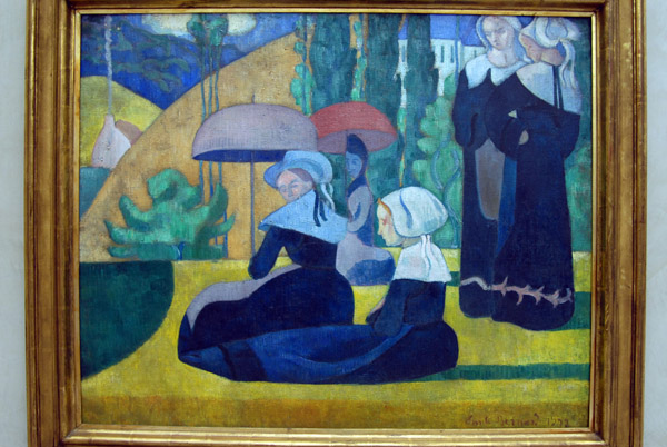 Les Bretonnes aux ombrelles by Emile Bernard, 1892