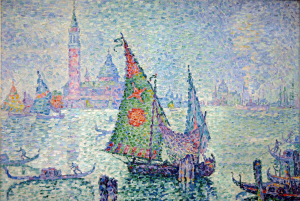 La voile verte, Venise, by Paul Signac, 1904