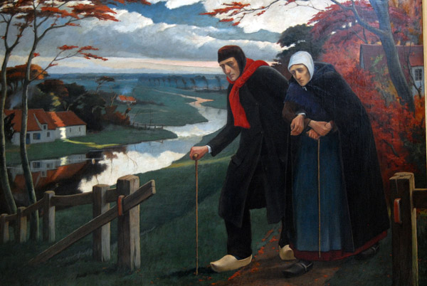 Fin d'automne (L'aveugle) by Eugne Laermans, 1899