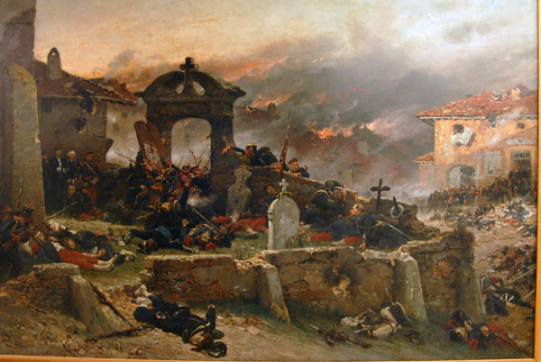 Le cimetire de Saint-Privat (1870) by Alphonse de Neuville, 1881