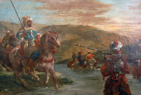 Passage d'un gu au Maroc by Eugne Delacroix, 1858