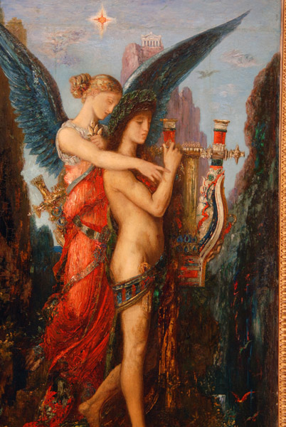 Hsiode et la muse by Gustave Moreau, 1891