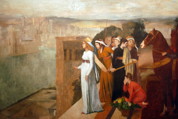 Smiramis construisant Babylone by Edgar Degas, 1860-61