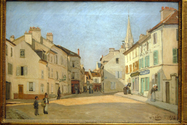 Rue de la Chausse  Argenteuil by Alfred Sisley, 1872