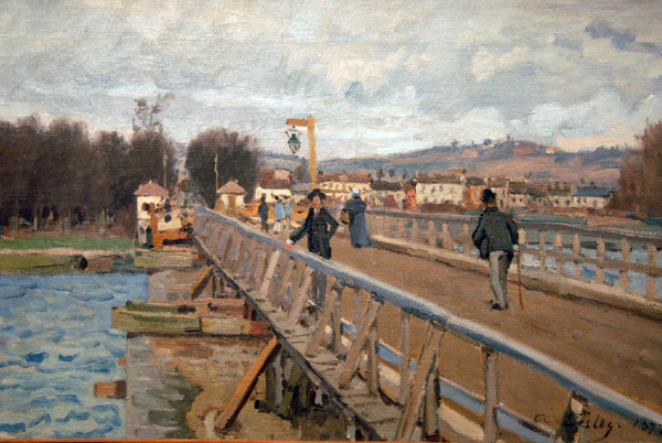 Passerelle d'Argenteuil by Alfred Sisley, 1872