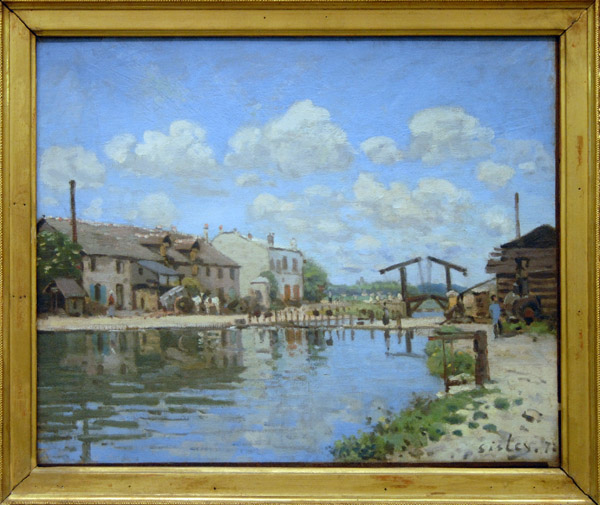 Le canal Saint-Martin by Alfred Sisley, 1872