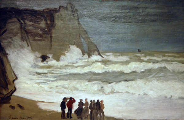 Grosse mer  tretat by Claude Monet, ca 1868-69